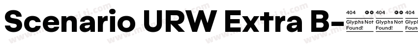 Scenario URW Extra B字体转换